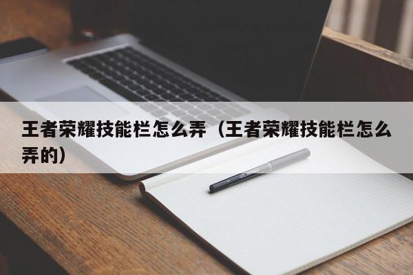 王者荣耀技能栏怎么弄（王者荣耀技能栏怎么弄的）